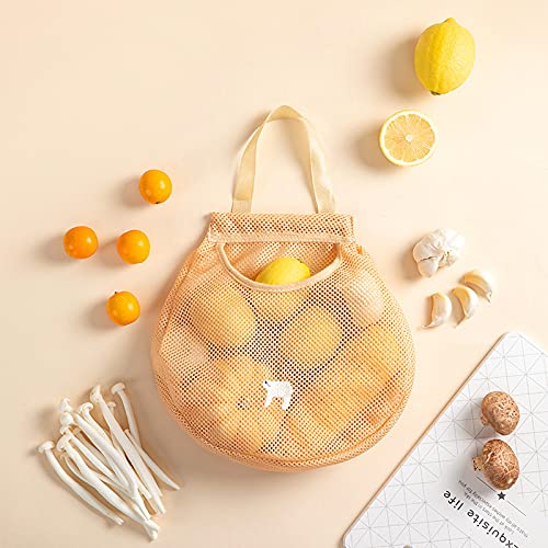 ADILAIDUN 5 бр. кухненски чанта за съхранение на плодове и зеленчуци, подвесная чанта, многофункционална чанта за съхранение, дишаща