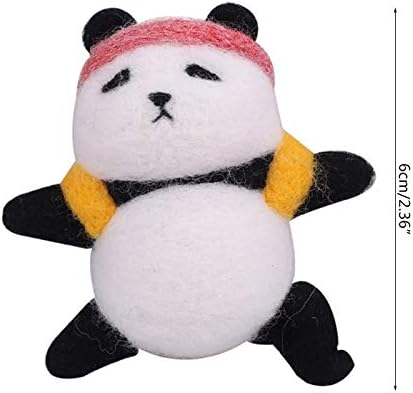 Xuccus Panda Вълнен Филц За занаяти Собствените си ръце, Недовършена, Определени за Тычков Комплект за Бродерия Игла Материал Чанта