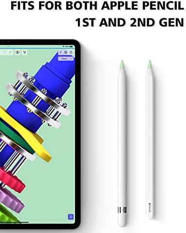 Калъф за върха AmberVec 40 Пакет за Apple Pencil 2-ро поколение и 1-во поколение, който е Съвместим с върха на Apple Молив, Противоскользящий