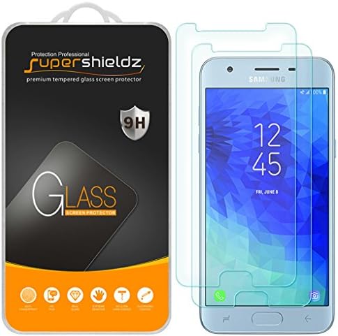 (2 опаковки) Supershieldz Предназначени за Samsung (Galaxy J3 Star) (T-Mobile) Защитен слой от закалено стъкло, 0,33 мм, срещу драскотини,