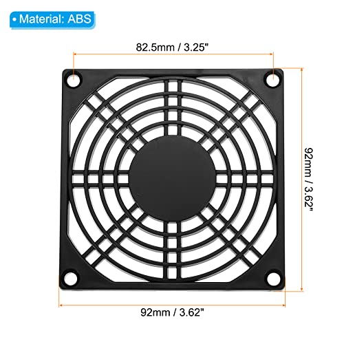 Филтър на вентилатора PATIKIL 92 мм, 8 Опаковки от ABS-пластмаса, Решетка за вентилатор, Защитно покритие за фен на 90х90 мм, Направи