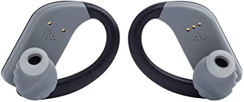 Водоустойчиви спортни слушалки в ушите JBL Endurance Peak в комплект с Луксозен плюшен калъф за носене CCI (черен)