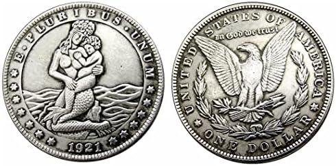 Американската Сребърен Долар Монета Красиво Момиче в Секси Монета 5 Допълнителни Копия на Чуждестранни Възпоменателни монети 49-53