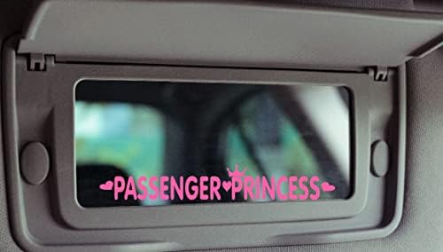 Пътнически Принцеса Стикер-Стикер Винил С Надпис Quote РОЗОВ цвят.6H x 4W Малко Огледало за грим Виниловое Прозореца на Камиона,