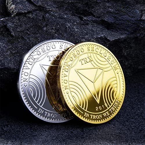 Scatter Монета TRX Виртуална Метална Възпоменателна Монета Quantum Монета Виртуална Монета Възпоменателна Монета Медал С Двустранно
