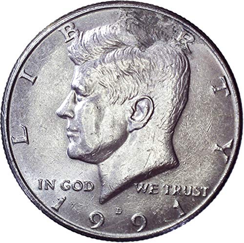 1991 D Кенеди Полдоллара 50 цента е Много Добре