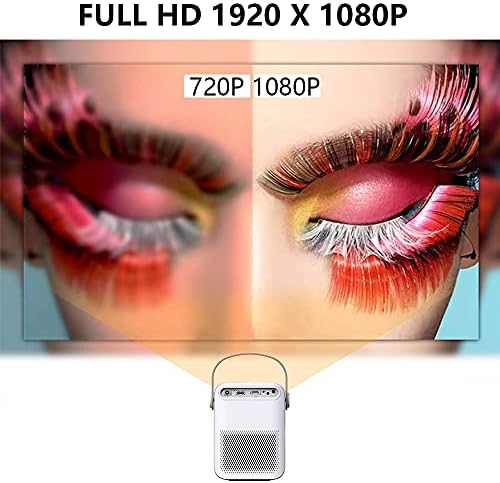 UXZDX CUJUX Проектор 1080P Full Hd Мини Проектор за домашно кино, ET30 4K Viedo в прожектор Преносими led за смартфон (Размер: Android