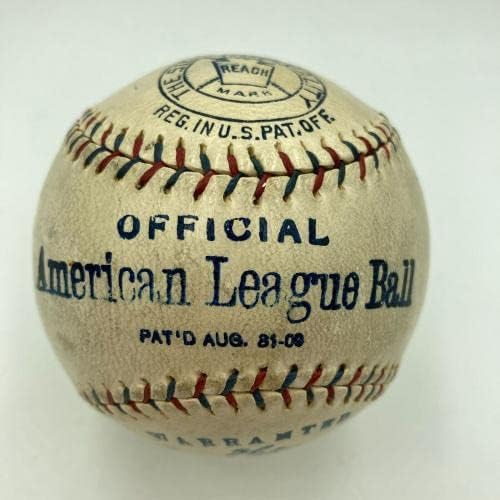 Най-добър сингъл Бейб Ruth с автограф от JSA COA Американската лига бейзбол 1918 г. - и Бейзболни топки с автографи