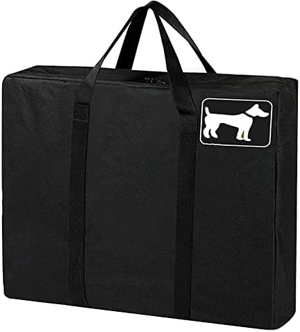 Чанта за съхранение на оградата за кучета SIRUITON, Преносима Чанта за носене на Оградата за кучета с размер 24x24 инча с укреплена