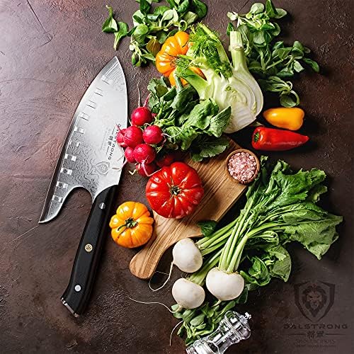Нож на главния готвач Dalstrong Guardian - 8 инча - Елитната серия Shogun - Ергономичен дизайн - Ограничава умора - Японски Кухненски