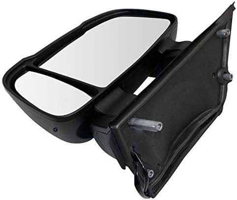 TRQ MGA08084 Огледало ляво на вратата от страната на шофьора с Датчик за температурата на мигач е Съвместимо с 2014-2019 Ram ProMaster