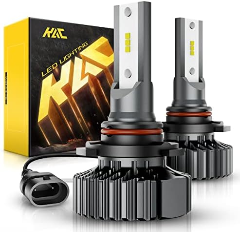 Led светлини за предните фарове KAC 9005/HB3, 12 60 W 13 000 Лумена, комплект за подмяна led лампи Plug and Play, 6500K, студено