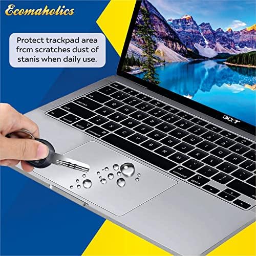 (2 броя) Защитно покритие тъчпада на лаптопа Ecomaholics за лаптоп ASUS VivoBook Pro 15 OLED (K3500) 15,6 инча, Прозрачно Защитно фолио за трековой панел, Устойчив На надраскване и пръстов