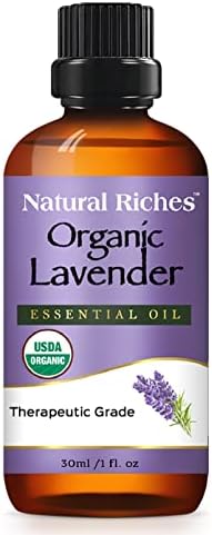 Органично етерично масло от лавандула, Natural Riches с USDA сертификат висше терапевтични качества Pure - за дифузор за Ароматерапия,