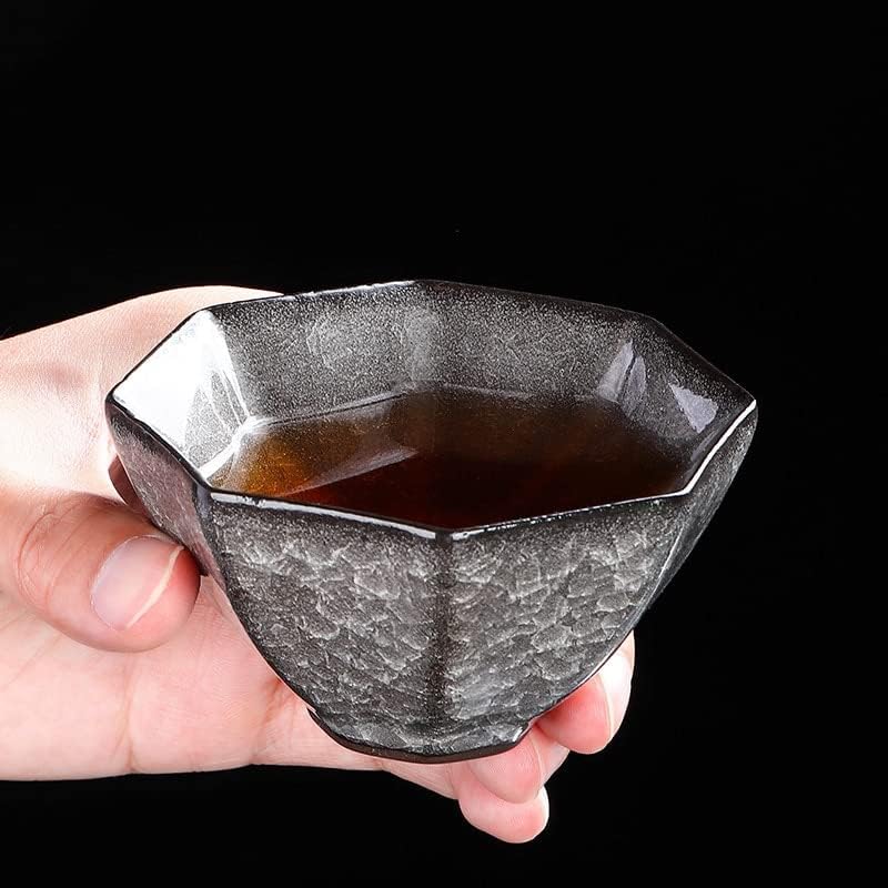 Дизайн МАДИ Кей ледовую пукнатина една чаша чаша железен лост устата цвете чаена чаша, керамика керамика черен лед капитанът на