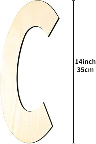 Непълни Дървени Букви 14 Инча Празни Дървени Букви Дървена Писмо За Украса Декорация Мащеха