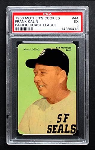 1953 Мамино бисквитки 44 Франк Калин Малката лига Сан Франциско - Сан Франциско (Бейзболна картичка) PSA PSA 5.00 Малката лига