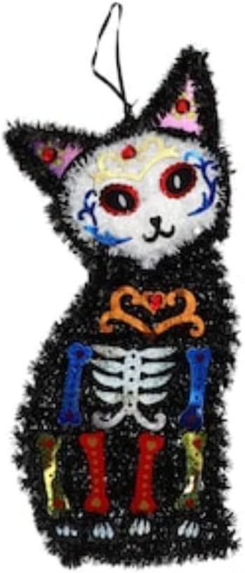 Ден на Мъртвите Украса с мишурными Котки Празничен Празник De Los Muertos-2 Хелоуин Стенен Декор Парти В чест на Черна Котка (362268)
