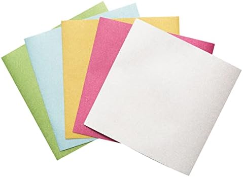 Лъскава Картонена хартия, 24 на Лист - 12x12 Блестящи листа за Изрязване и Diy - Комплект от Разноцветного картон с пайети