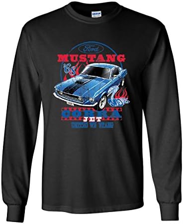 Тениска Ford Mustang Cobra 1968 с дълъг ръкав United We Stang American Classic Tee