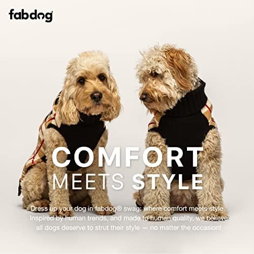 Кариран Пуловер за кучета Fabdog 22