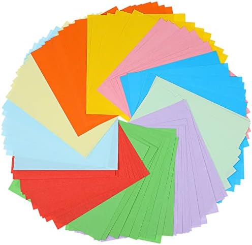 Abaodam Детски Занаяти Детски Занаяти 2000 Листа Квадратна Хартия в Различни Цветове Пастельная Хартия за Оригами за Деца, Възрастни,