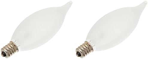Електрическата крушка G E LIGHTING 66105 с извити връхчета, 25 W, матово покритие, 2 бр. в опаковка
