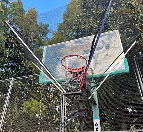 Система за връщане на баскетболни рикошет с обратен канавката за баскетбол на 180 °, което е съвместимо с баскетболни на кръгчета