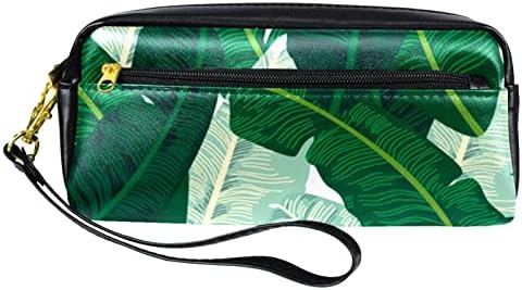 TBOUOBT козметични чанти за Жени, Косметичка За Пътуване, Органайзер За Аксесоари, Бананов Лист, Зелен Тропически