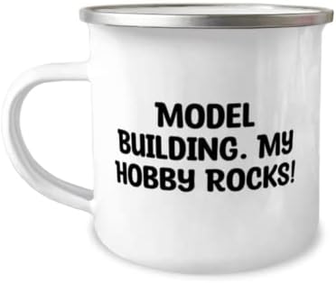 Забавна Модел на Сградата, Чаша за Къмпинг на 12 унции, Модел на Сградата. Моето хоби е да Запалва!, Подарък за мъже и Жени, Лъскави