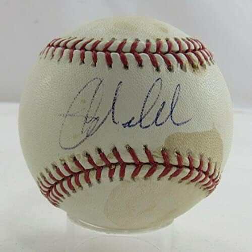 Джоба Чембърлейн Подписа Автограф Rawlings Baseball B93 - Бейзболни Топки С Автографи