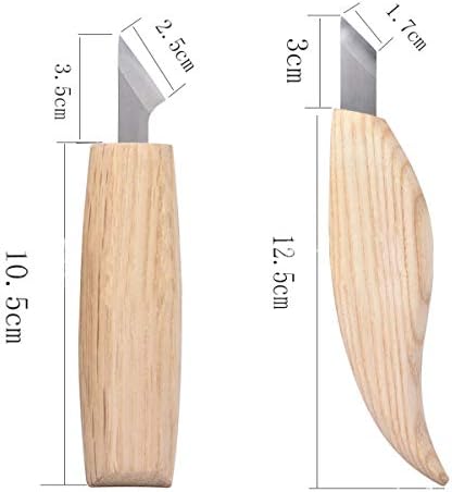 Набор от Инструменти за Дърворезба 7-в-1 с Чанта За Съхранение Полировального Компаунда от Кожа Каишка за Дървообработване