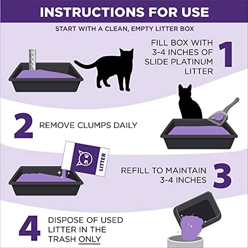 Пълнител за котешки тоалетни Arm & Hammer SLIDE Platinum Multi-Котка, лесно очищаемый от бучки, 14 дни контрол на миризма на 18