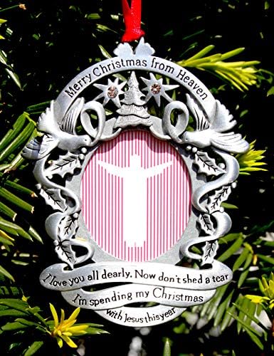 Весела Коледа от Небето, Запомнящо Фото-украса с Отметка, Украсата на Елхата, за Любимите (Неперсонифицированное)