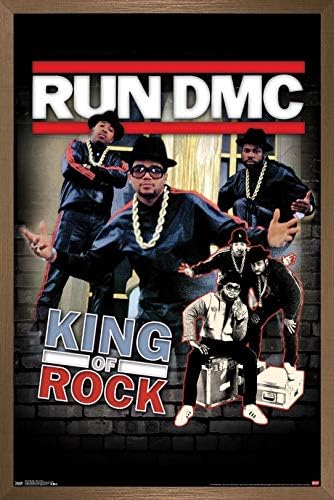 Trends International Стартира DMC - Стенен Плакат King Of Rock, 22.375 x 34, Версия без рамка