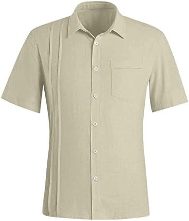 Мъжки ризи с джобове Elogoog, Мъжки Ежедневни Ризи с копчета, Бельо Риза с копчета за Мъже, Обикновена Тениска с джобове за