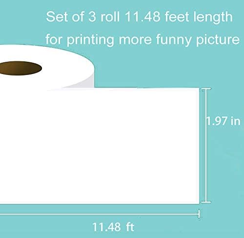 Джобен Мини принтер Phomemo M02, Бяла Хартия за етикети, Портативен Bluetooth Термопринтер, Принтер за етикети, Съвместим с iOS