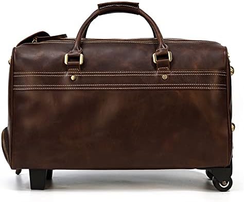 Чанта-тролей LEPSJGC, Ретро чанта, Куфар с Голям капацитет, Бизнес Пътна чанта-месинджър, Чанта (Цвят: A, Размер: 24 * 46 см)